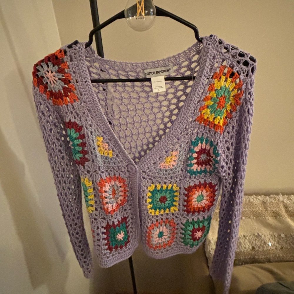 Knit see through sweater